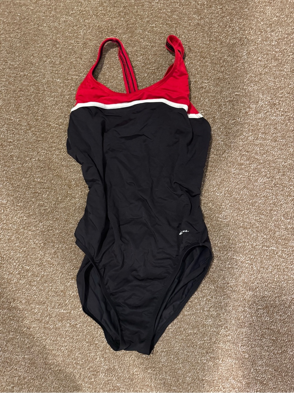 Dolfin Red, Black & White Women’s One-Piece Swimsuit